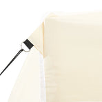 Professional Folding Party Tent with 4 Sidewalls 2x2 m Cream