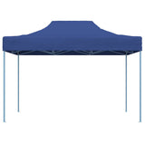 Professional Folding Party Tent 3x4 m Steel Blue - Front View