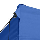 Professional Folding Party Tent with 4 Sidewalls 3x4 m Steel Blue - Close-Up Angle