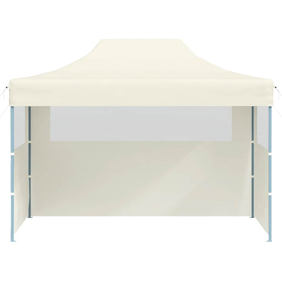 Professional Folding Party Tent with 3 Sidewalls 3x4 m Cream