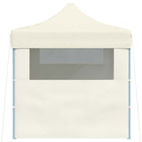 Professional Folding Party Tent with 3 Sidewalls 3x4 m Steel Cream