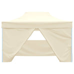 Professional Folding Party Tent with 4 Sidewalls 3x4 m Cream