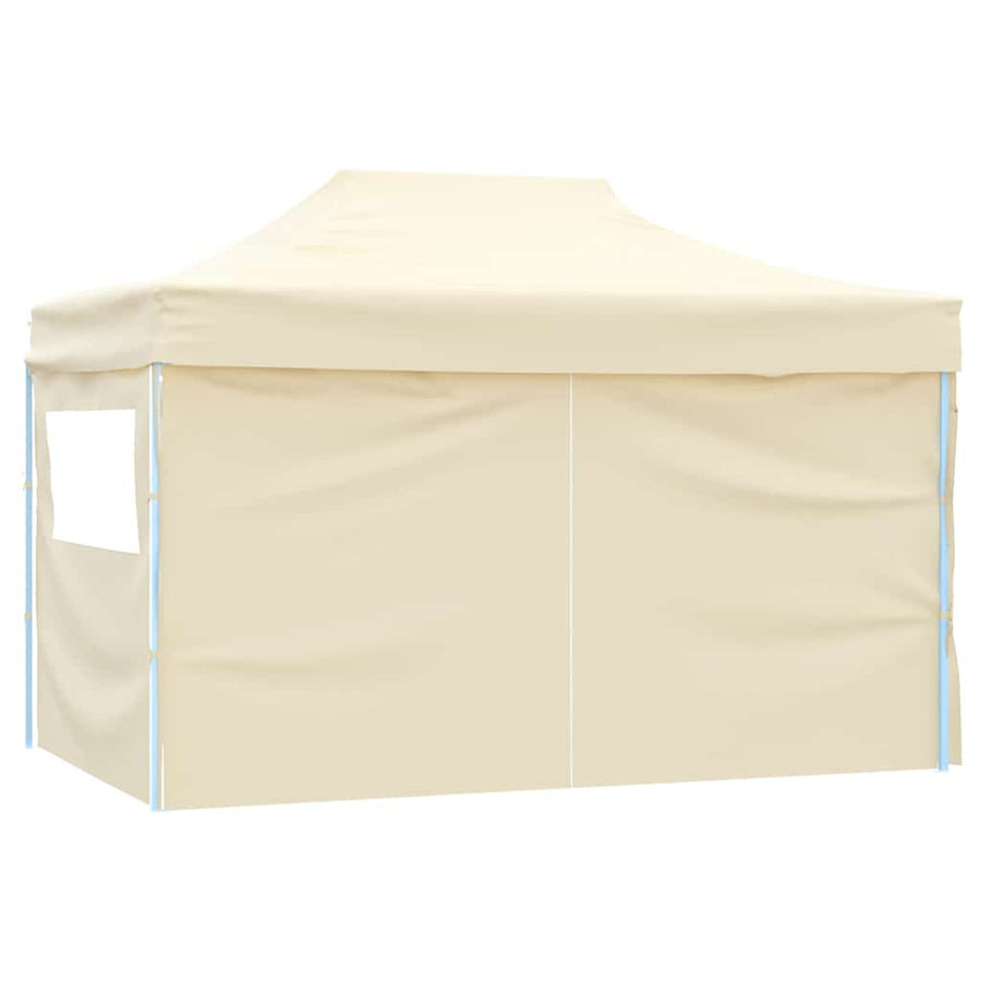 Professional Folding Party Tent with 4 Sidewalls 3x4 m Cream