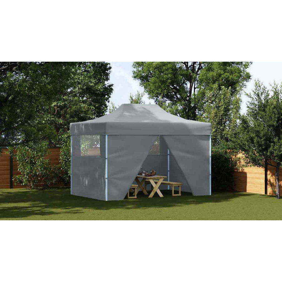 Professional Folding Party Tent 4 Sidewalls 3x4 m Anthracite