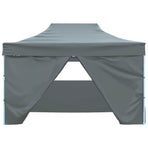 Professional Folding Party Tent 4 Sidewalls 3x4 m Anthracite