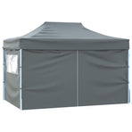 Professional Folding Party Tent 4 Sidewalls 3x4 m Anthracite