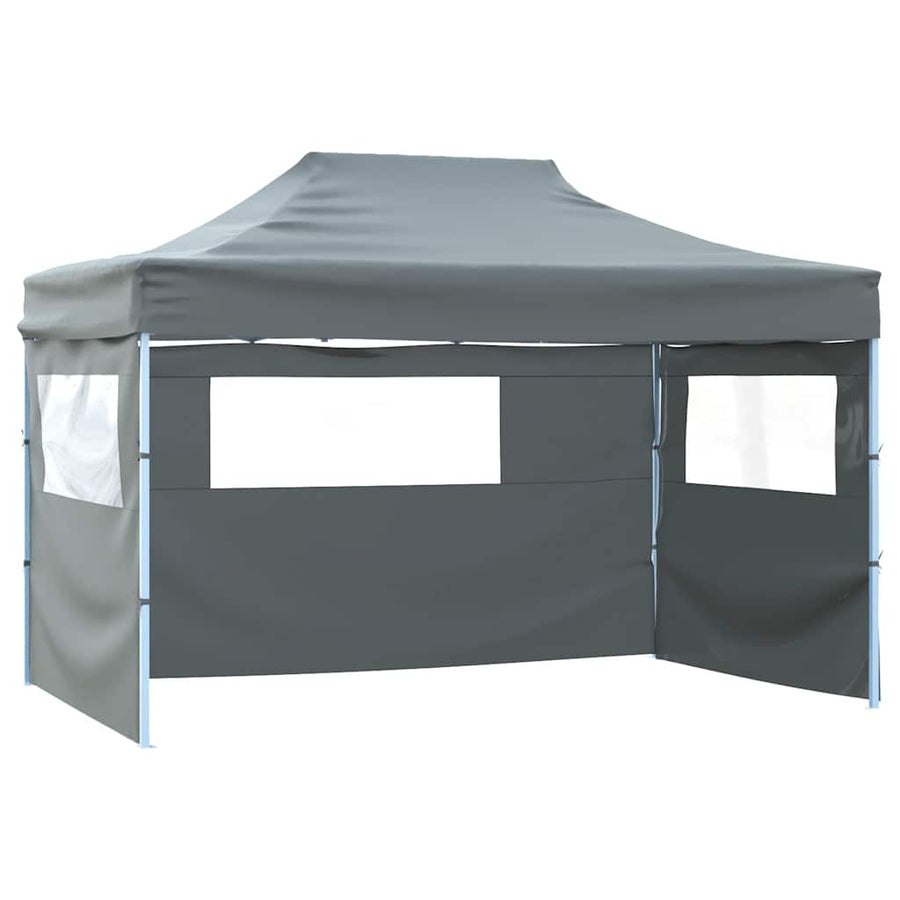 Professional Folding Party Tent 4 Sidewalls 3x4 m Anthracite