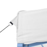 Professional Folding Party Tent 280x410x315 cm Steel White - Top-Down View