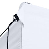 Professional Folding Party Tent with 4 Sidewalls 280x410x315 cm Steel White - Close-Up Angle