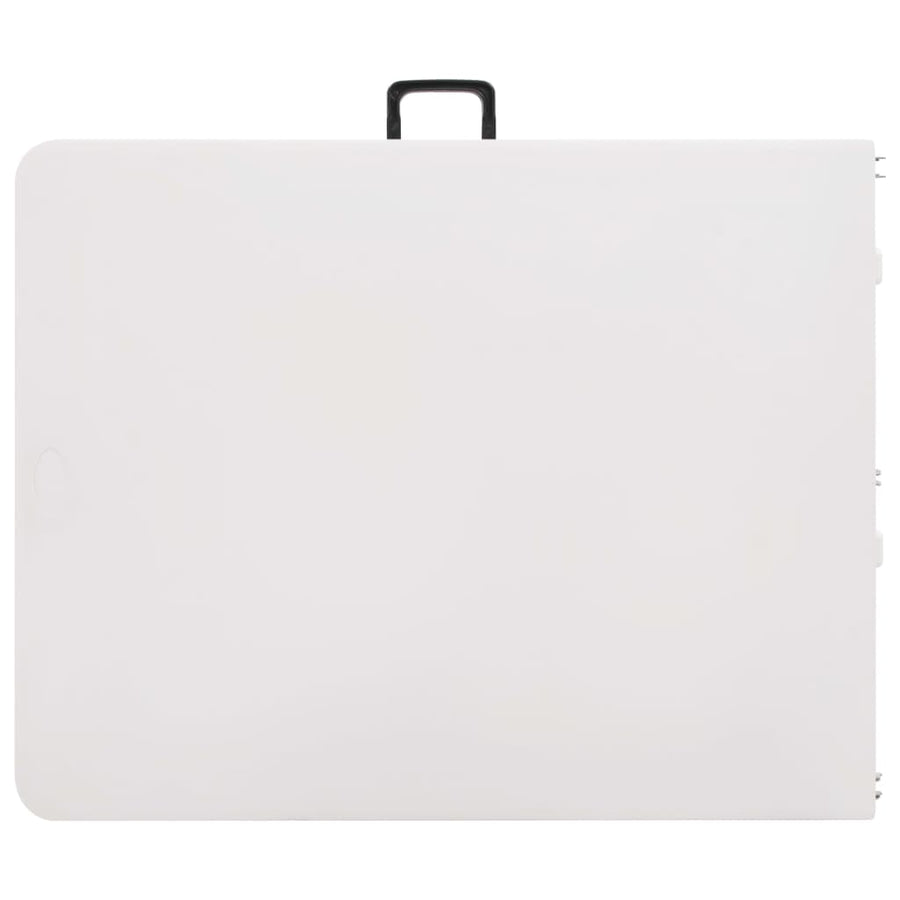 Folding Garden Table White 180x72x72 cm HDPE