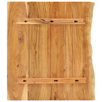 Bathroom Vanity Top Solid Acacia Wood 58x52x2.5 cm