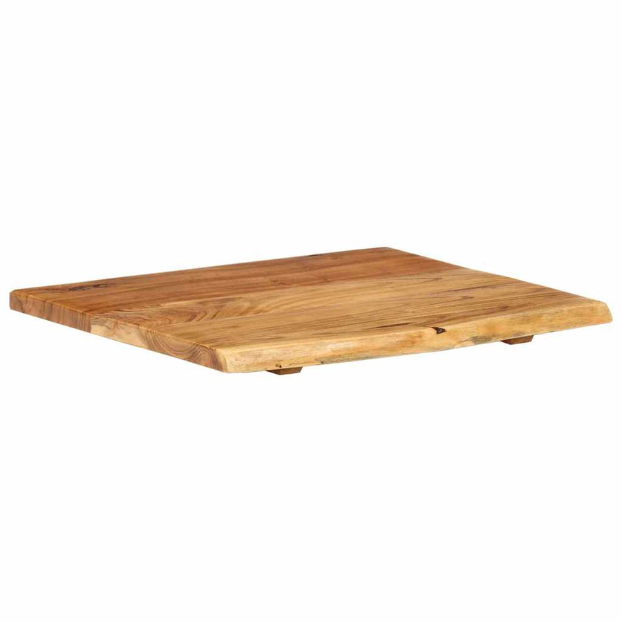 Bathroom Vanity Top Solid Acacia Wood 58x52x2.5 cm