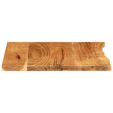 Bathroom Vanity Top Solid Acacia Wood 58x52x2.5 cm - Top-Down View