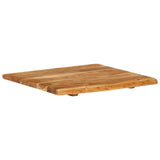 Bathroom Vanity Top Solid Acacia Wood 58x52x2.5 cm - Low Angle
