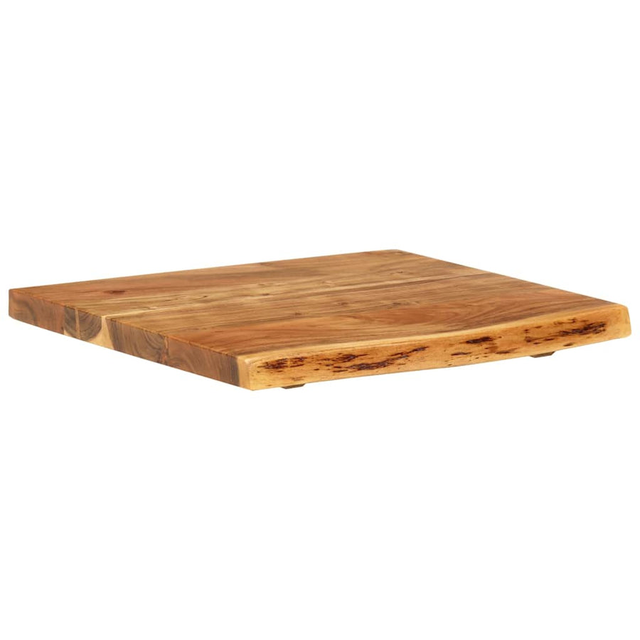Bathroom Vanity Top Solid Acacia Wood 58x52x3.8 cm