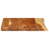Bathroom Vanity Top Solid Acacia Wood 58x52x3.8 cm - Top-Down View