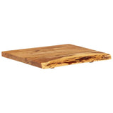 Bathroom Vanity Top Solid Acacia Wood 58x52x3.8 cm - Low Angle