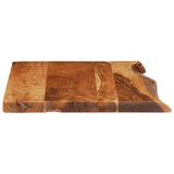 Bathroom Vanity Top Solid Acacia Wood 80x52x3.8 cm - Top-Down View