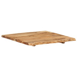 Table Top Solid Acacia Wood 58x(50-60)x2.5 cm - Top-Down View