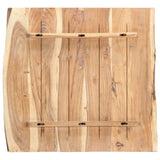 Table Top Solid Acacia Wood 58x(50-60)x3.8 cm