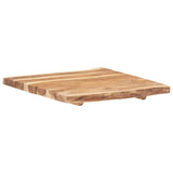 Table Top Solid Acacia Wood 58x(50-60)x3.8 cm - Rear View