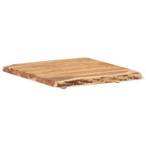 Table Top Solid Acacia Wood 58x(50-60)x3.8 cm - Low Angle
