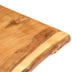 Table Top Solid Acacia Wood 80x(50-60)x3.8 cm
