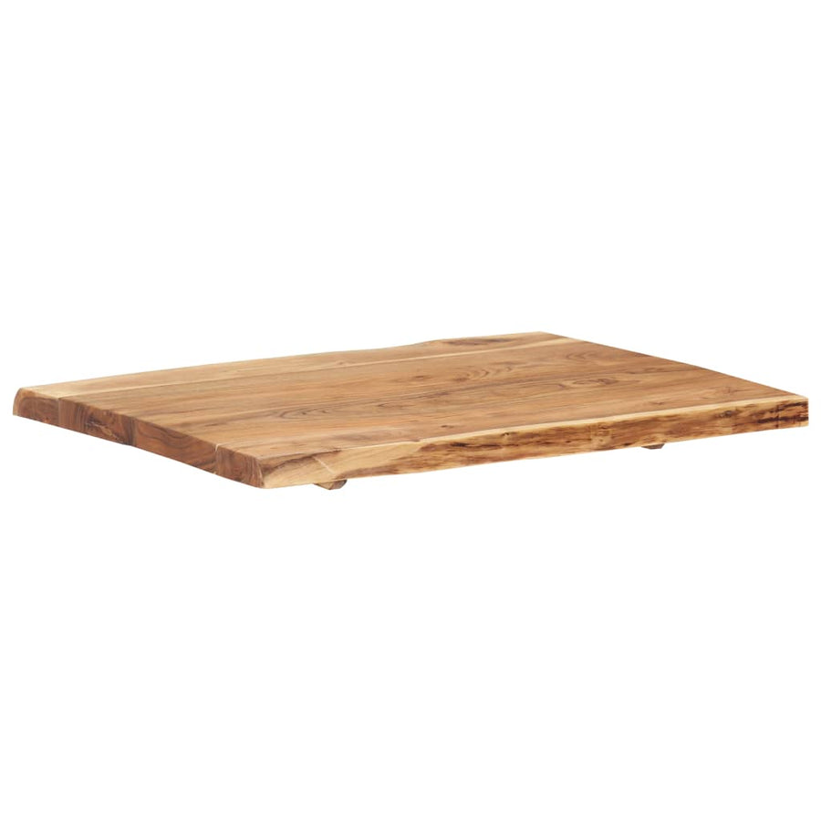 Table Top Solid Acacia Wood 80x(50-60)x3.8 cm