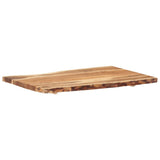 Table Top Solid Acacia Wood 100x(50-60)x3.8 cm - 45-Degree Angle