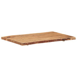 Table Top Solid Acacia Wood 100x(50-60)x3.8 cm - Low Angle