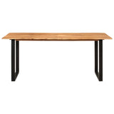 Dining Table 180x90x76 cm Solid Acacia Wood - Front View