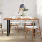 Dining Table 154x80x76 cm Solid Acacia Wood
