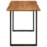 Dining Table 140x70x76 cm Solid Acacia Wood - Side View