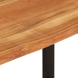 Dining Table 140x70x76 cm Solid Acacia Wood - Rear View