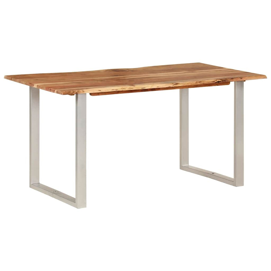 Dining Table 154x80x76 cm Solid Acacia Wood