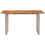 Dining Table 140x70x76 cm Solid Acacia Wood