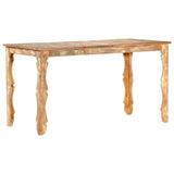 Dining Table 140x70x76 cm Solid Wood Reclaimed - 45-Degree Angle
