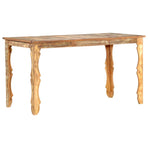 Dining Table 140x70x76 cm Solid Wood Reclaimed