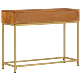 Console Table 100x35x76 cm Solid Wood Acacia - Top-Down View