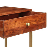 Console Table 100x35x76 cm Solid Wood Acacia - 45-Degree Angle