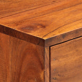 Console Table 100x35x76 cm Solid Wood Acacia - Rear View