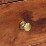 Console Table 100x35x76 cm Solid Wood Acacia - Close-Up Angle