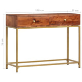 Console Table 100x35x76 cm Solid Wood Acacia - Extra Image