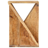Side Table 35x35x55 cm Solid Wood Mango - Front View