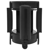 Retractable Belt Barrier 200 cm Black - Side View