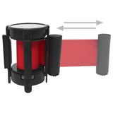 Retractable Belt Barrier 200 cm Red - 45-Degree Angle