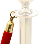 Stanchion Stand Rope Red and Golden Velvet
