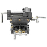 Manually Operated Cross Slide Drill Press Vice 70 mm - Front View
