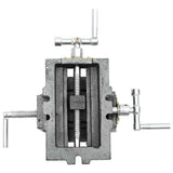 Manually Operated Cross Slide Drill Press Vice 70 mm - Side View