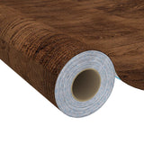 Self-adhesive Furniture Film Dark Oak 500x90 cm PVC - Top-Down View